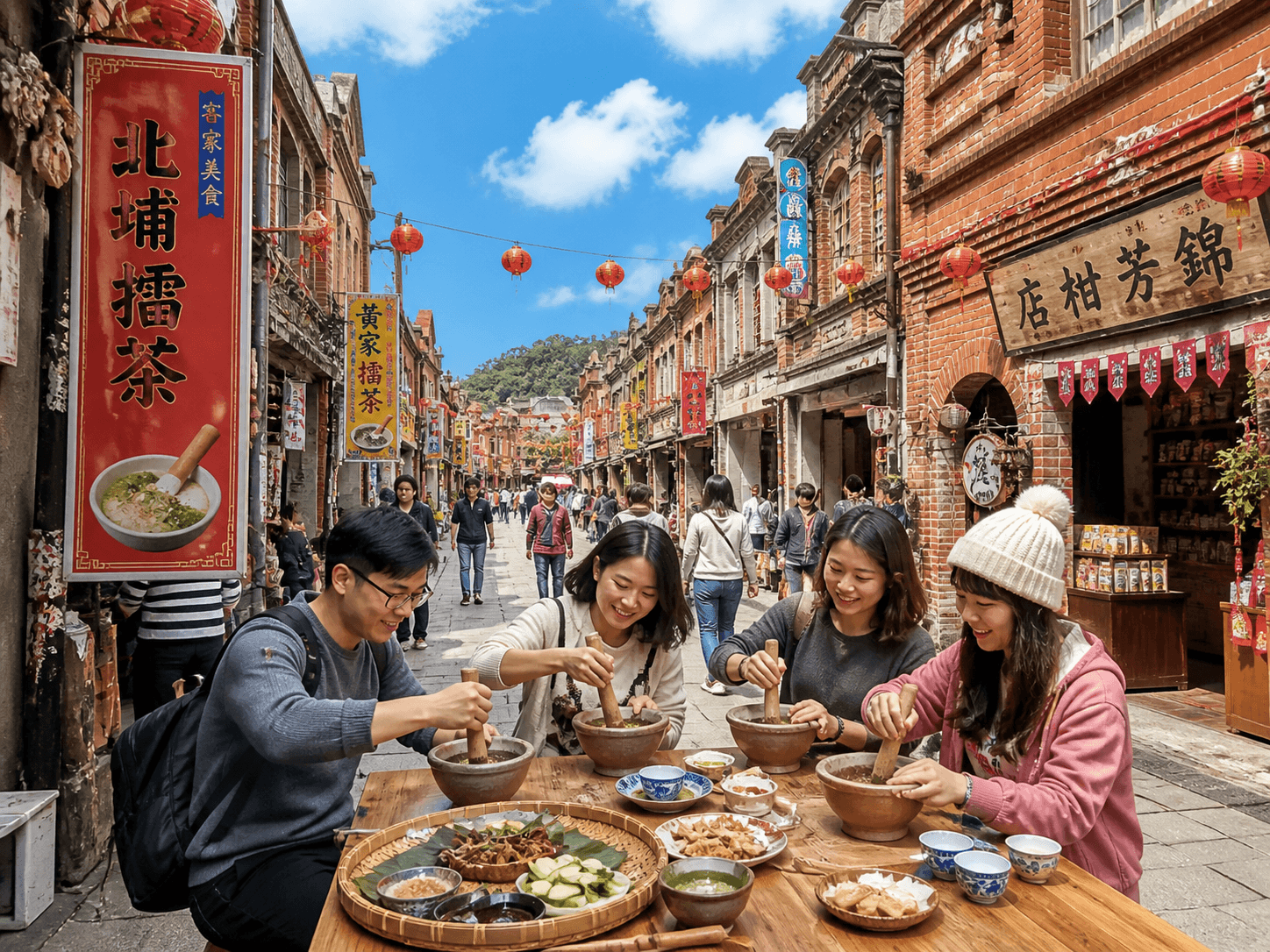 北埔老街(擂茶)